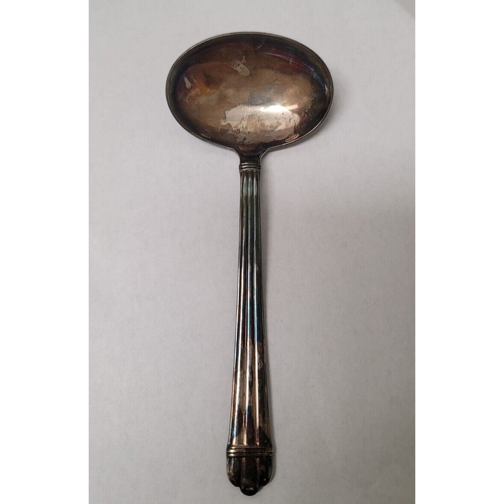 Aria by Christofle Silverplate 1984  Gravy Ladle 7" Serving Silverware Vintage